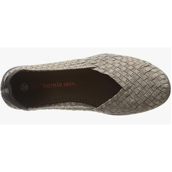 Bernie Mev Girl's Catwalk K Ballet Flat, Light Gold, Size 12 US - Picture 5 of 7